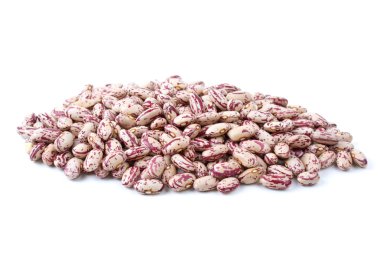 Pile of white-red spotty haricot beans clipart