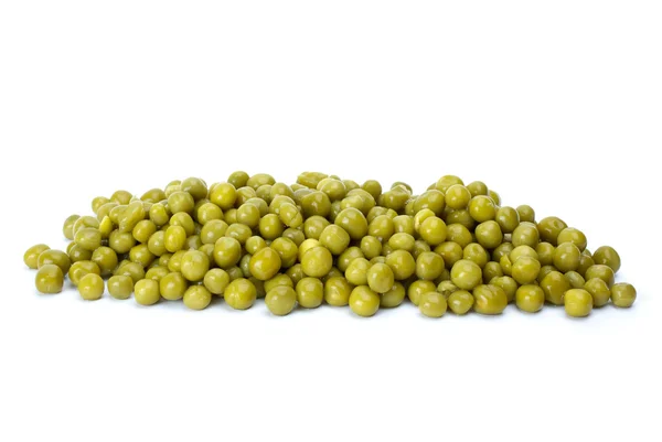 Small pile of conserved green peas — Stock Photo, Image