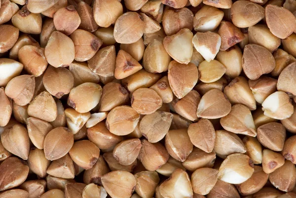 Fondo di chicchi di grano saraceno essiccati — Foto Stock