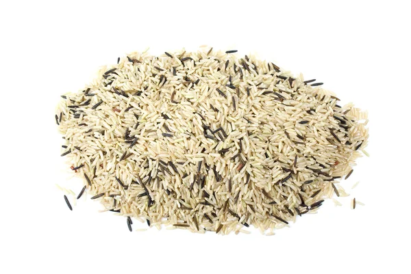 Tas de grains de riz mélangés — Photo