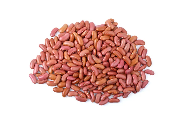 Malé hromádky červenou haricot fazole — Stock fotografie