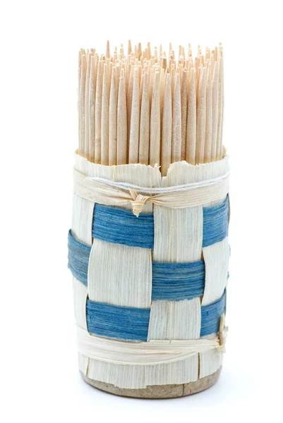 Bundle of wooden toothpicks — Stock Photo, Image