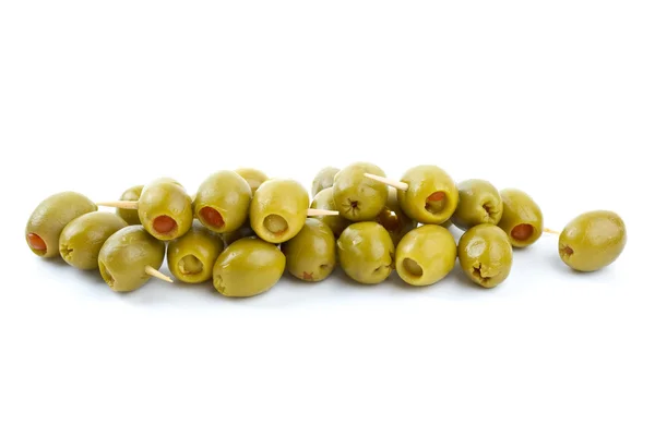 Olives stuffed with red pepper — Stock Photo, Image