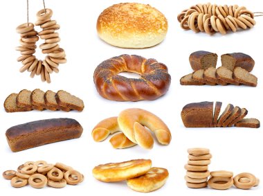 Set of different meal products clipart