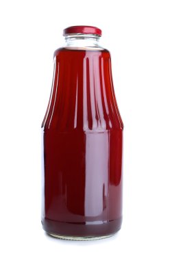 Pomegranate juice in the glass jar clipart