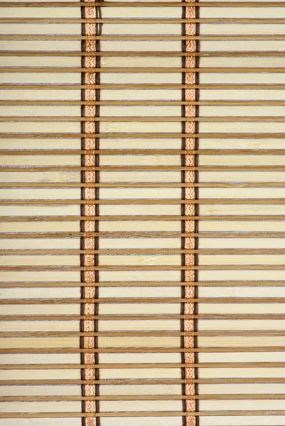 Bambusz deszkát szalma mat — Stock Fotó