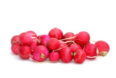 Small pile of red ripe garden radish clipart