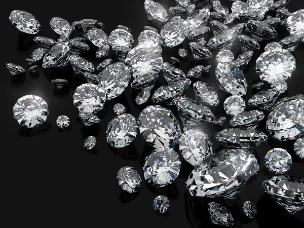 A lot of diamonds — Stock Photo © icetray #1624014