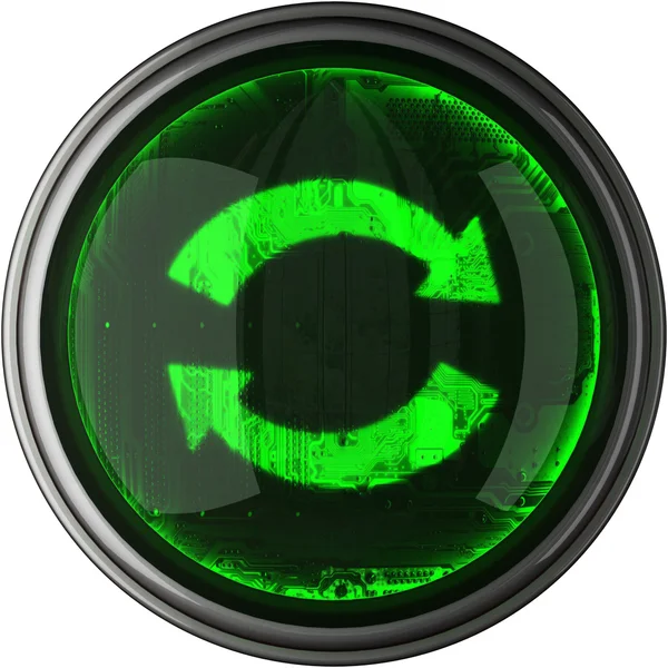 Round glass Refresh icon