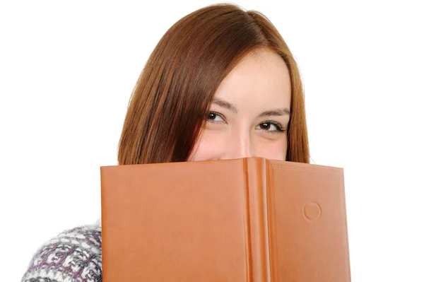 Vrouw met het boek — Stockfoto