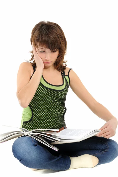 Κορίτσι που διαβάζει — Φωτογραφία Αρχείου