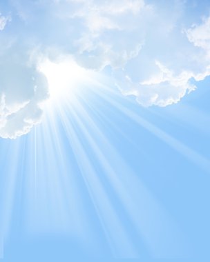 Beautiful white clouds clipart