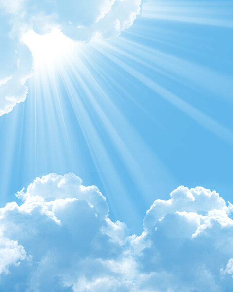 красивые белые облака
