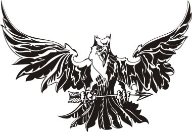 Vector eagle clipart