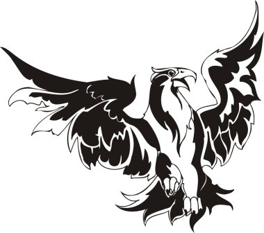 Vector eagle clipart