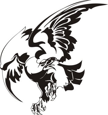 Vector eagle clipart