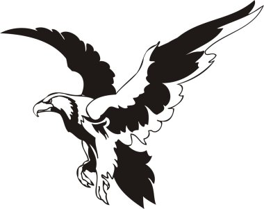 Vector eagle clipart