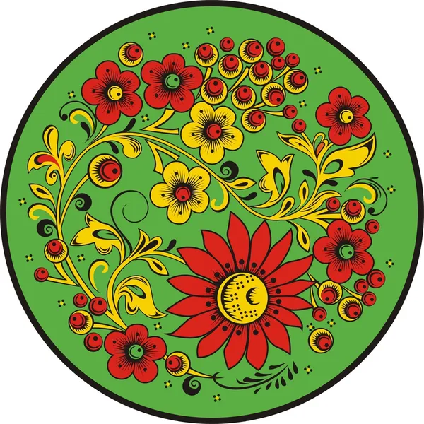 Векторная иллюстрация цветочного орнамента — стоковый вектор