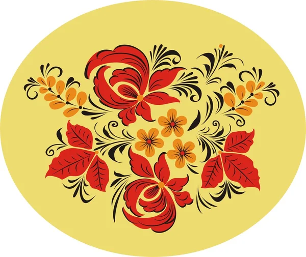 Vektorillustration des floralen Ornaments — Stockvektor