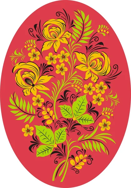 Illustrazione vettoriale di ornamento floreale — Vettoriale Stock