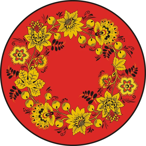 Illustrazione vettoriale di ornamento floreale — Vettoriale Stock