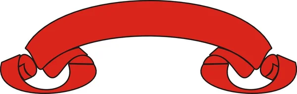 Bandiere rosse vettoriali impostate su bianco — Vettoriale Stock
