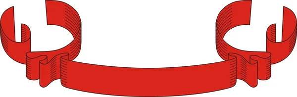 Vektor rote Banner auf weiß gesetzt — Stockvektor