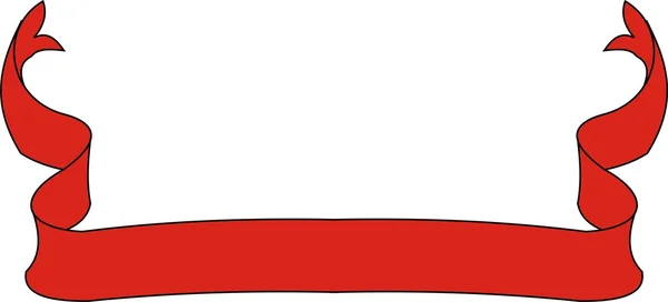 Vektor rote Banner auf weiß gesetzt — Stockvektor