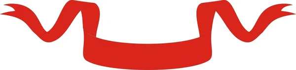 Bannières rouges vectorielles sur blanc — Image vectorielle
