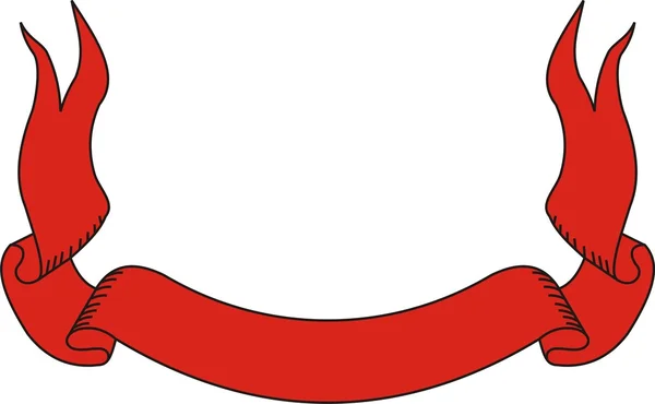 A fehér vektor piros bannerek — Stock Vector
