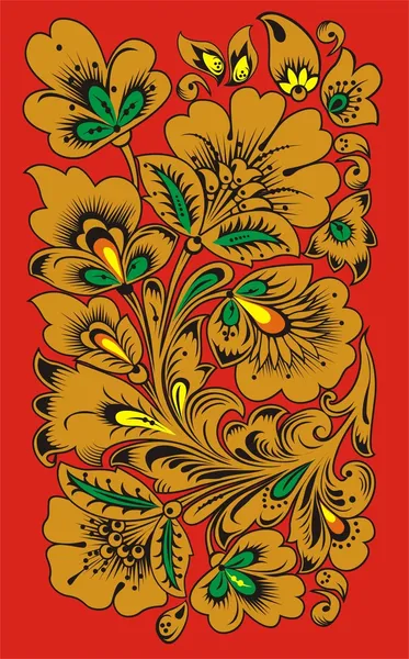 Ilustración vectorial de ornamento floral Gráficos Vectoriales