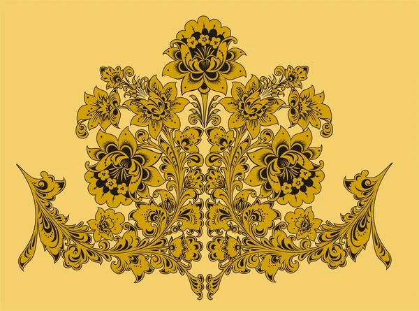 Ilustración vectorial de ornamento floral Vectores De Stock Sin Royalties Gratis