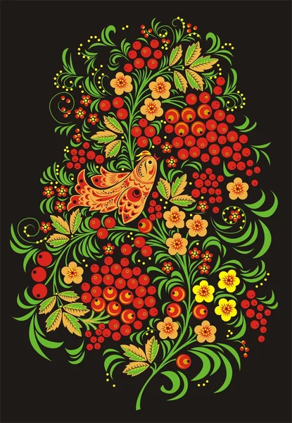 Ilustração vetorial de ornamento floral Gráficos Vetores