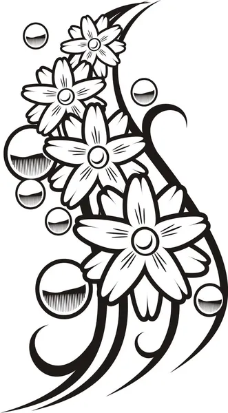 Дизайн татуировки для девочек Стоковая Иллюстрация