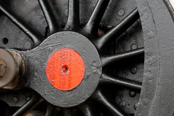 Steam locomotive wheel — Stock Photo, Image