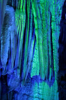 Illuminated stalactites clipart