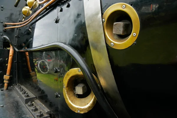 Steam locomotive close-up — Stock Photo, Image