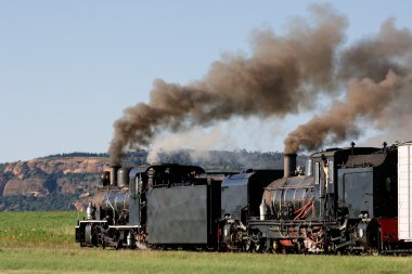 Steam locomotives clipart