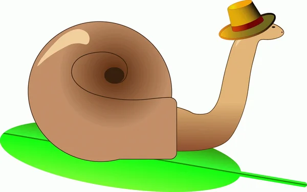 有趣的蜗牛 — 图库矢量图片