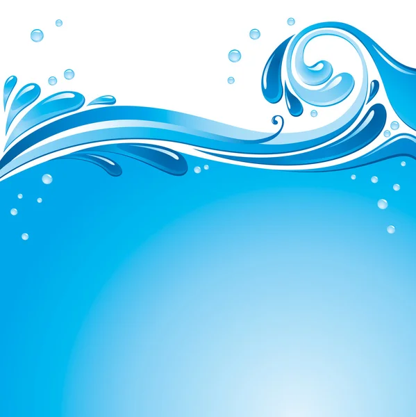 Víz-splash háttér — Stock Vector