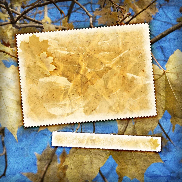复古秋季带纹理的背景 — 图库照片