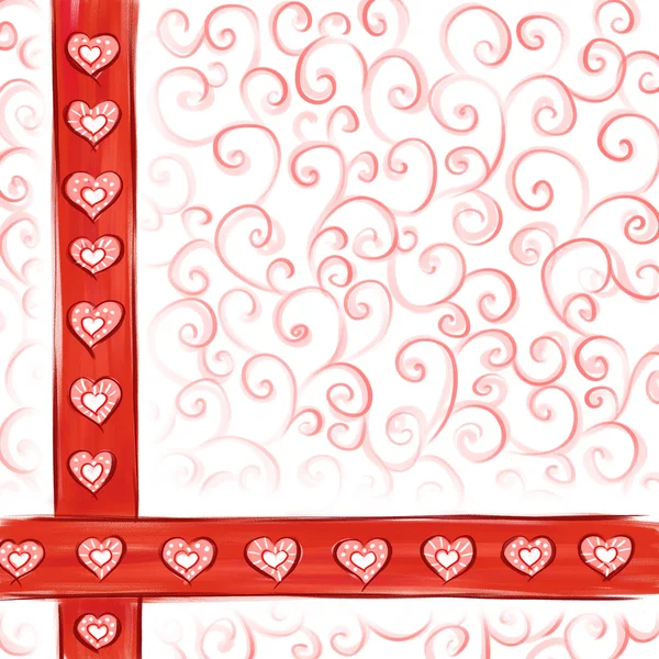Fundo do cartão Valentine — Fotografia de Stock