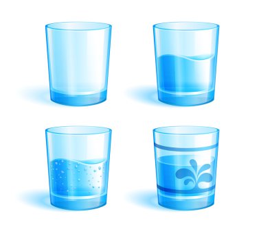 Glasses with water clipart