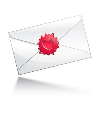 Valentine's Day letter clipart