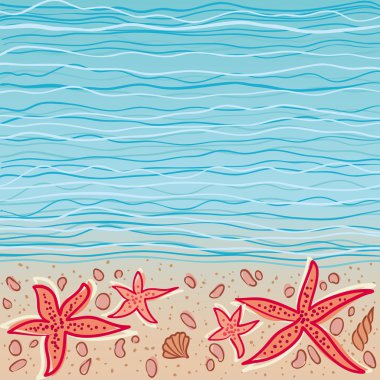 Sea vector background clipart