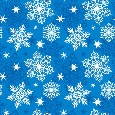 Dikişsiz snowflakes desen