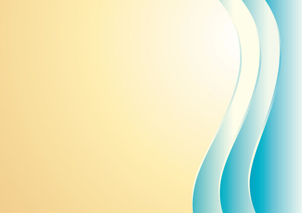 Пляж - простой векторный фон
