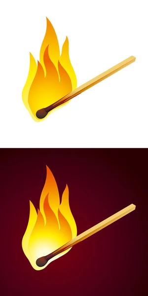 Спалювання матчу — стоковий вектор