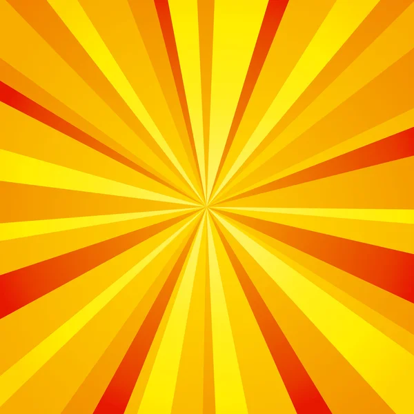 Rayons lumineux fond (orange ) — Image vectorielle