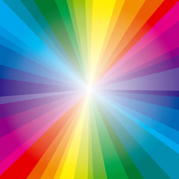 Spektrum strålar bakgrund — Stock vektor